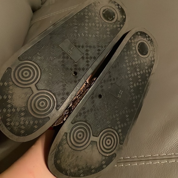 STEVE MADDEN SPIRIT VEGAN SNAKESKIN SLIP-ON SANDALS. - Picture 8 of 8